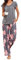 Famulily Women’s Pyjamas Boat Neck Short Sleeve Top&Wide Leg Pants with Pockets Loungewear Dark Grey 2XL