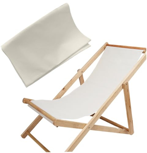Tela de Reemplazo de Silla de Patio Oxford 45x17 Pulgadas - Para Colinas de Playa, Piscina, Jardín y Tomar el Sol al Aire Libre