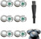 6 Stück SH60/72 Scherkopf Kompatibel mit Philips Series 6000 S6xxx und S72xxx, Rasierer Ersatzscherköpfe für S6000 S6800 S6810 S6820 S6850 S6880, Herren Shaver Ersatzklingen mit Reinigungsbürste