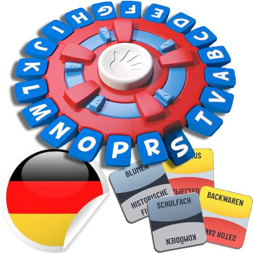 BLOOOK Wörter Sturm Spiel Deutsch,Brettspiele,Wörterspiel Erwachsene Kinder,Gesellschaftsspiele,Spiel des Jahres,Familienspiel 2-8 Personen,Tabletop Spiele (Rot fbm) (Rot fbm)