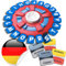 BLOOOK Wörter Sturm Spiel Deutsch,Brettspiele,Wörterspiel Erwachsene Kinder,Gesellschaftsspiele,Spiel des Jahres,Familienspiel 2-8 Personen,Tabletop Spiele (Rot fbm) (Rot fbm)