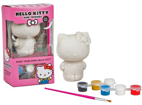 Paint Your Own Hello Kitty Figure – Arts and Crafts Painting Kit for Kids – Includes Assorted Paints & Paintbrush – Paint Your Own Model Kit for Adults & Children Aged 3+ – Ideal Gifts for Fans
