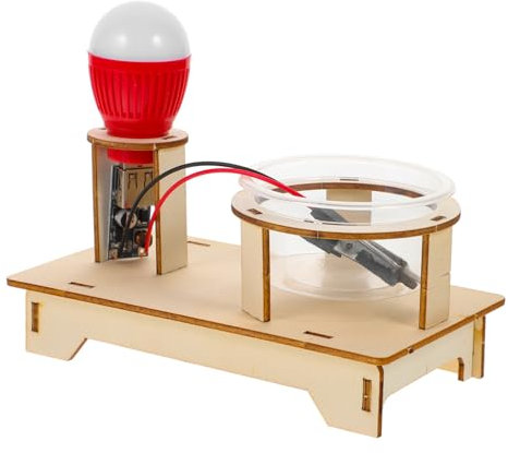 Generisch 1 Satz Lehrmittel Für Experimentelle Technologie Windmühlen-Generator-bausatz Magnet-kit Wissenschafts-kit Generator-kit Für Windkraftanlagen Windgenerator Elektronisch Holz