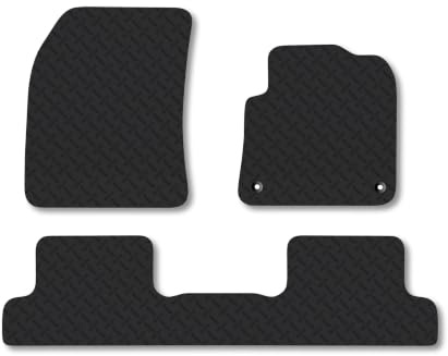 Peugeot 3008 (2022-2024) [Hybrid] 5mm Rubber Car Mats | Heavy Duty Rubber Tailored Fit Floor Mats Full Coverage Durable Waterproof Accessories Easy Clean Anti Slip Made in the UK