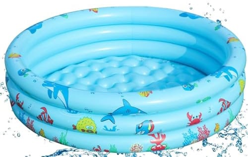 Planschbecken für Kinder,Aufblasbares Planschbecken,Swimmingpool,Schwimmbecken,Aufblasbarer Pool,Aufblasbarer Kinderpool,Kleiner Pool für Kinder,Babypool,Tragbare Badewanne