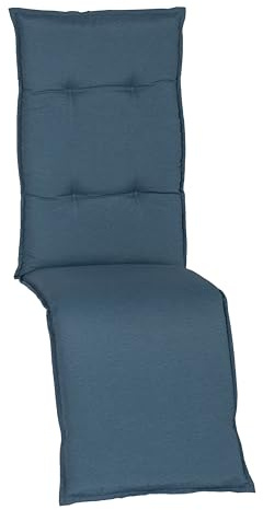 Beo® Turin Relaxstuhl Gartenstuhlauflagen | Waschbar & UV-beständig | Atmungsaktive Sitzkissen Outdoor | Made in EU, Öko-Tex Standard | Klassisch, elegant, zeitlos | 171x46x8 cm