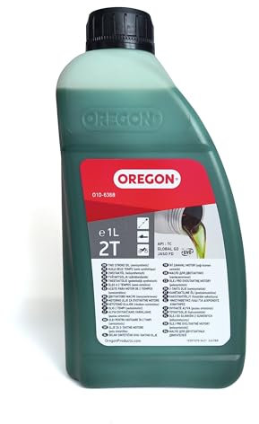 Oregon Halbynthetisches 2-Takt-Motorenöl, 2T (1-Liter-Flasche), Grün