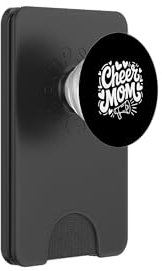Cheer Mom Herz und Megafon Design PopSockets PopWallet für MagSafe