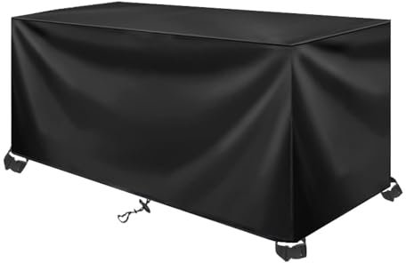 AOFOAE Gartentisch Abdeckung,420d Oxford-Stoff Abdeckplane Wasserdicht Gartenmöbel,Schutzhülle Wasserdicht Regenfest, Winddicht |schutzhülle Für Rattanmöbel Balkonmöbel 80x40x40cm/LxBxH