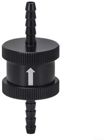 Startbuymore Kraftstoff-Rückschlagventil, Aluminiumlegierung, 6 Größen, Benzin-Dieselleitung, Rückschlagventil, Einwegrückschlagventil (4 mm)