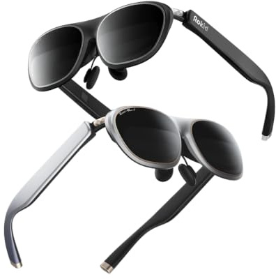 Rokid Max 2 AR Smart Glasses Portable Entertainment Display Black