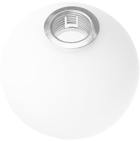 Kugelförmiger Lampenschirm aus Glas, 10cm, Milchig Weiß, für G9 | Mattierte Glaskuppel, Ersatz, Dekorative Abdeckung für Wand oder Pendelleuchten im Café und Arbeitszimmer