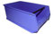 Sichtlagerbox Gr. 5 blau 500x300x200 mm mit Griffstange Stapelbox Made in Germany 6 Stück