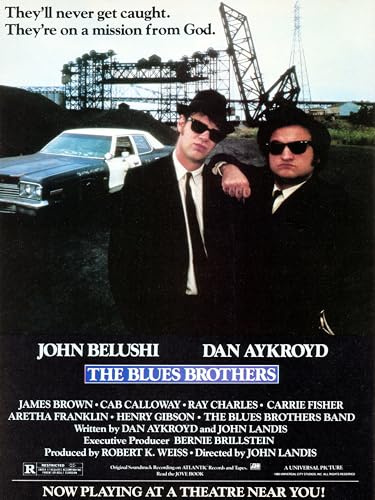 The Blues Brothers - Poster - cm. 30 x 40 - Shipped Rolled Inside Heavy Tube