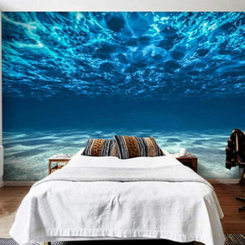 Papier Peint 3D Effet mer profonde Moderne Papier Peint Intissé Décoration Murale XXL Poster Tableaux Muraux Tapisserie Trompe l'oeil Poster Geant Mural 350x245 cm