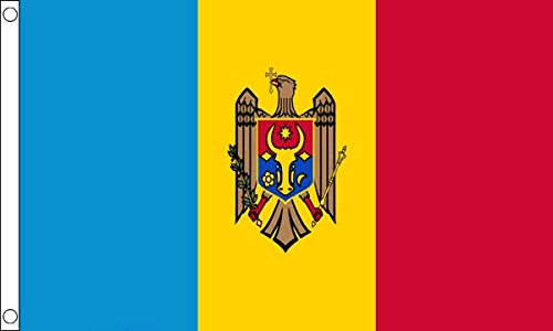 FlagSuperstore© Petit drapeau de la Moldave - 91 x 61 cm - 100 % polyester avec œillets