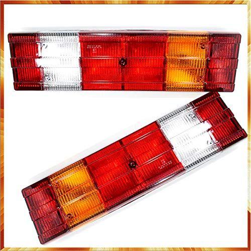 Easy Link 2x Rückleuchten mit Kabel Universelle 12V 24V für Anhänger Pritsche Kompatibel mit Mercedes Atego Actros Axor Vario E-Prüfzeichen