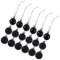 BESPORTBLE 48pcs Weihnachtskugeln Schwarz Glitzender Ball Plastik rnament Weihnachtsbaum Deko für Weihnachtsbaum Party Home Hochzeit