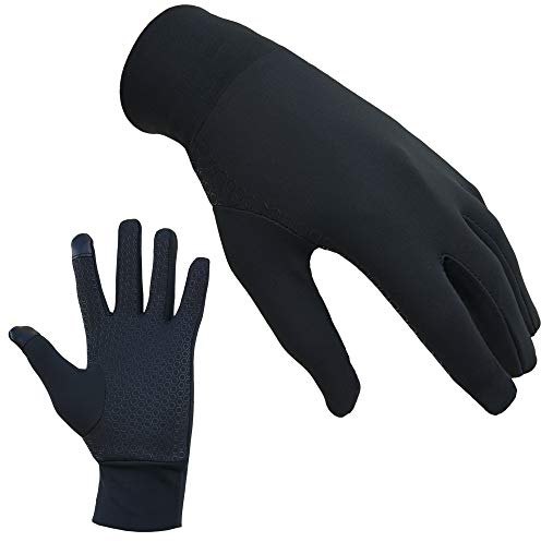 ATTONO Winter Jogging Running Walking Langlauf Auto Touchscreen Unterzieh Handschuhe (M/L)