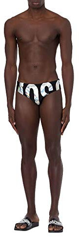Moschino Swim A 6123 5211 Costumi da Bagno Slip Mare Uomo Nero M