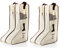 Portable 2 Pairs Boot Storage Bags Dustproof Shoe Bag Zipper Boot Organizer Protective Bag for Home Travel Beige Tall, beige, tall