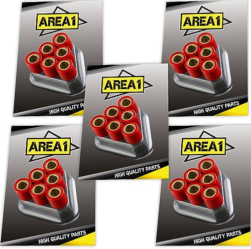 Area1 Set de 5 Galets Variateur - Dimension au choix - 15 x 12 mm, 16 x 13 mm, 19 x 15 mm 15,5 mm (19x15,5, 5,5/6,0/6,5/7,0/7,5)