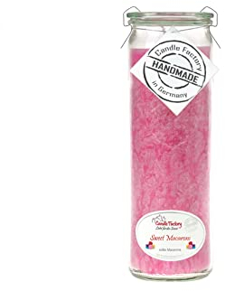 Candle Factory Big Jumbo Duftkerze aus pflanzlichem Stearin im hitzebeständigen Glas der Marke Weck®, ca. 100h Brennzeit, Duft: Sweet Macarons