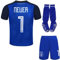 Mokiss Deutschland Neuer Kinder Torwart Trikot Fußball #1, Neu Saison, Shorts Socken Torwarttrikot (Blau,28)