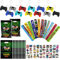 39 Pièces Jeu Vidéo Fournitures de Fête Enfants de Jeu Vidéo, Pinata porte-clés d’anniversaire jeu bracelet tatouage lumineux sac de bonbons garçon Cadeau d'anniversaire pour enfants