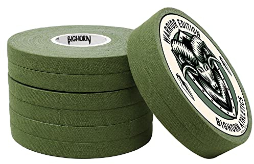 Bighorn Athletics Jiu Jitsu Fingertape | Athletic Sports Tape für Verletzungen & Unterstützung: BJJ, Judo, MMA, Klettern, Volleyball, Crossfit, Hände & Zehen, 0,8 Zoll x 13,7 m, 8 Rollen, Militärgrün