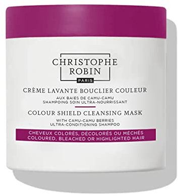 Christophe Robin Colour Shield Cleansing Mask 250ml – Deep Cleansing & Colour Protection Treatment – Gently Removes Build-Up While Preserving Colour Vibrancy
