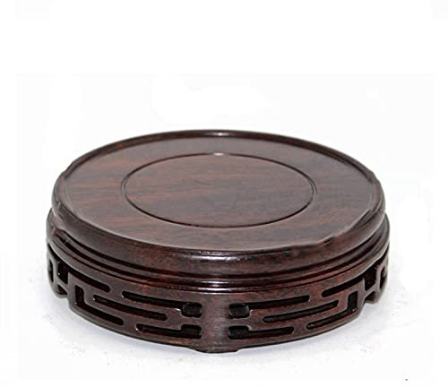 LUCBEI Présentoir sur pied en bois pour pot de fleurs - 3,1 cm de haut - Support en bois pour vase et aquarium - Bonsaï