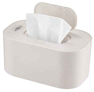 Calentador de Toallitas Húmedas, Dispensador de Toallitas Húmedas para Bebés Porta Toallitas, Calentamiento Uniforme Portátil Dispensador de Toallitas Calentadas Ajustable - Gran