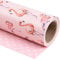 WRAPAHOLIC Wendbares Geschenkpapier – Mini-Rolle – 43 cm x 90 cm – Flamingo- und Punkte-Design für Geburtstag, Urlaub, Hochzeit, Babyparty