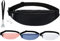 DORNNA® Sac Banane Homme et Femme, Sac de Grande Capacité Sac de Taille avec Sangles Réglables pour Voyage Randonnée Gym Jogging. Pendentif de Cou Gratuit. (Noir)