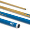 POWERGLIDE Original 1 Piece Snooker Cue Taco de Billar, Juventud Unisex, Azul, Junior Length 42