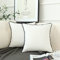 LIGICKY 2er Set Luxus Dekorative Kissenbezug Samt Weich Zierkissenbezüge Einfacher Quadratische Kissenbezüge Deko Kissen Sofakissen für Wohnzimmer Couch Weihnachten Dekor, Weiß 60 x 60 cm