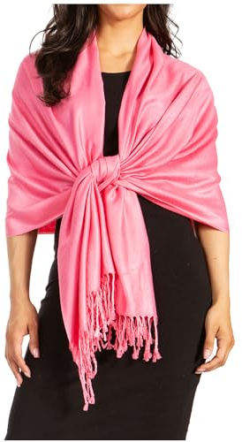 Sakkas 78 X 28 Viskose aus Bambus, weicher, fester Pashmina-Schal/Wickeltuch/Stola – Melone