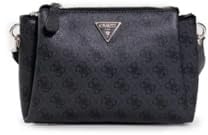 GUESS Noelle Tri Compartment Crossbody Coal Logo