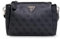 GUESS Noelle Tri Compartment Crossbody Coal Logo