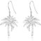 Palme Baum Ohrringe 925 Sterling Silber Kokosnuss Baum Hänger Ohrstecker Strand Tropischen Schmuck Geschenke für Frauen Mädchen Damen