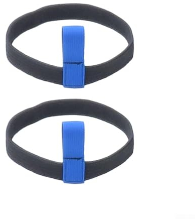 Zoegneer Lot de 2 sangles de fixation légères et résistantes à l'usure pour bouteilles de plongée de 12 L/6 L (6 L, bleu)