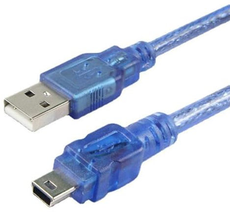 VMOJO 30cm Mini USB Cable, Standard USB 2.0 Male to Mini B Male Charger Cord Durable USB Mini to USB Charging Cable Compatible with MP3 Player, Camera,ect.