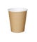 Générique 1000 Gobelets en Carton Kraft Brun 24 cl - 8 Oz - Utilisation Chaude et Froide