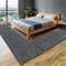 MY-RUG Bettumrandung Schlafzimmer 3teilig Teppich Dunkelgrau - 2mal 140x70 und 1mal 200x80cm - Bettvorleger rutschfest Läufer Hochflor Deko