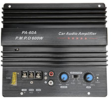 Auto Subwoofer 12V, 600W Subwoofer Verstärker Auto Subwoofer Amplifier Board Leistungsverstärker Hochleistungsverstärker Hochleistungs-Bass-Subwoofer-Verstärkerplatine