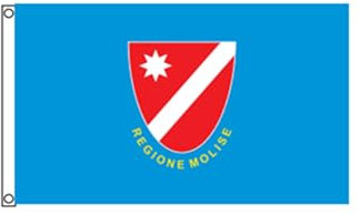 Stormflag Bandiera molise 3x5ft/90x150cm granducale 90g di poliestere 2 occhielli,Occhiello in Angolo, in metallo e Doppio ago