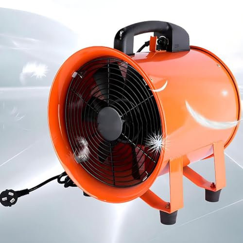 ICEMOB Ventilatore Industriale 2800 Giri/Min,Estrattore Aria Compatto,Ventola Aspirazione Flusso Assiale,Griglia Metallica,Progettazione Dell'interruttore,per Fabbrica,Officina,16 Inches