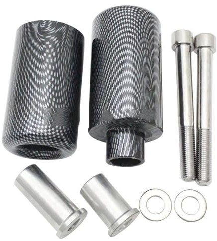 DKPMWD Sturzpads Motorrad Für Suzuki Für GSXR1000 K7 Für GSX-R Für GSXR 1000 2007 2008 Motorrad Rahmen Sliders Crash Fallen Schutz Motor Pad Schutz Block Motorrad Rahmen(Kohlenstoff)