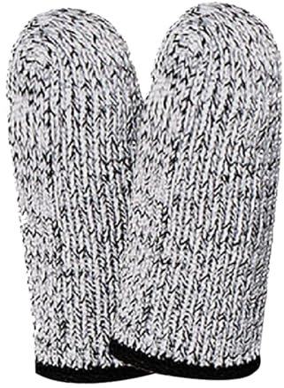 Schnittschutzhülle für Finger, schnittfester Fingerschutz, atmungsaktive Schutzbetten für Daumen und Finger | Verlängerung der Lebensdauer der Handschuhe, 2 Zehenschutz